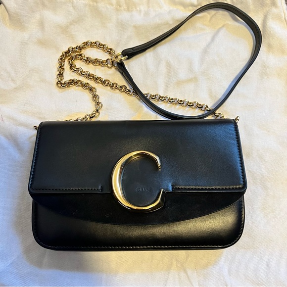 Chloé “C” Clutch with Chain - excellent condition - Picture 9 of 10